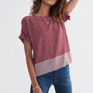 Madewell 100% silk tee style top